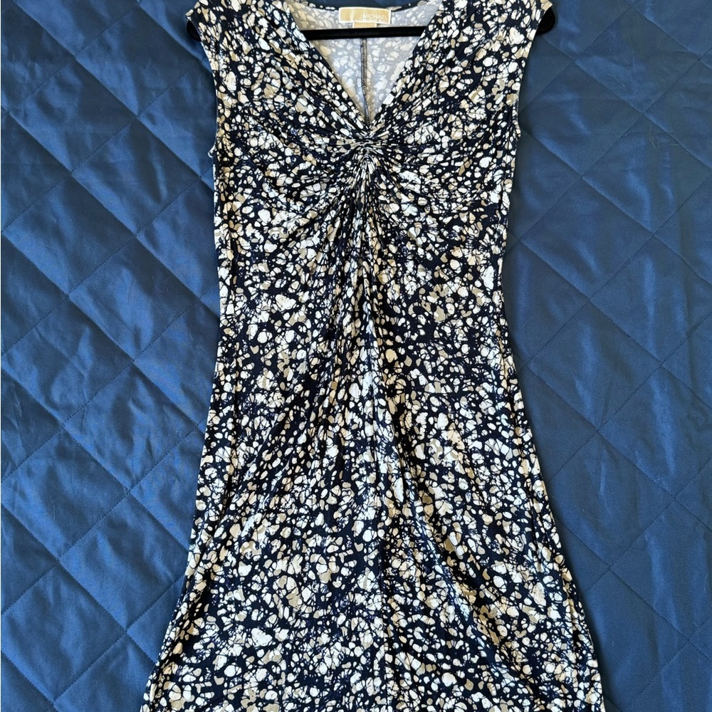 Michael Michael Kors Abstract Print Sleeveless Sheath Dress – Size M